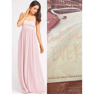 MUMU Weddings Mauve Crisp June Maxi Dress